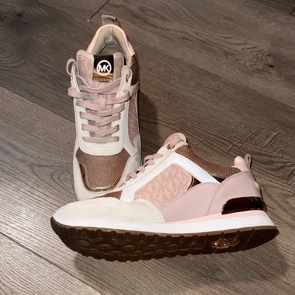 Michael Kors Wilma Suede and Logo Trainer - Picture 3 of 9